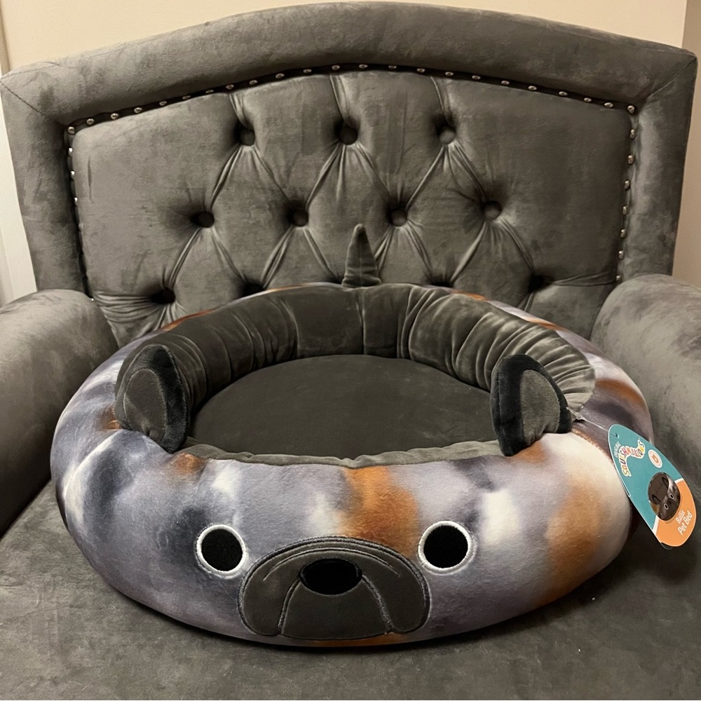 Squishmallow Ballis Pet Bed, French Bulldog 🐶, Dog Cat Bed, Tie Dye, 18” New